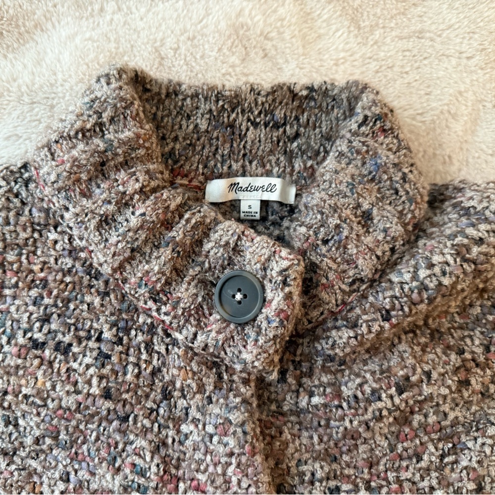 Madewell Sadler Cardigan Sweater Merino Wool-Blend Size S - Picture 4 of 12